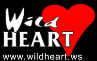 Wild Heart logo, on black background